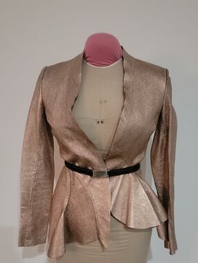 BLUR Metallic Gold Top